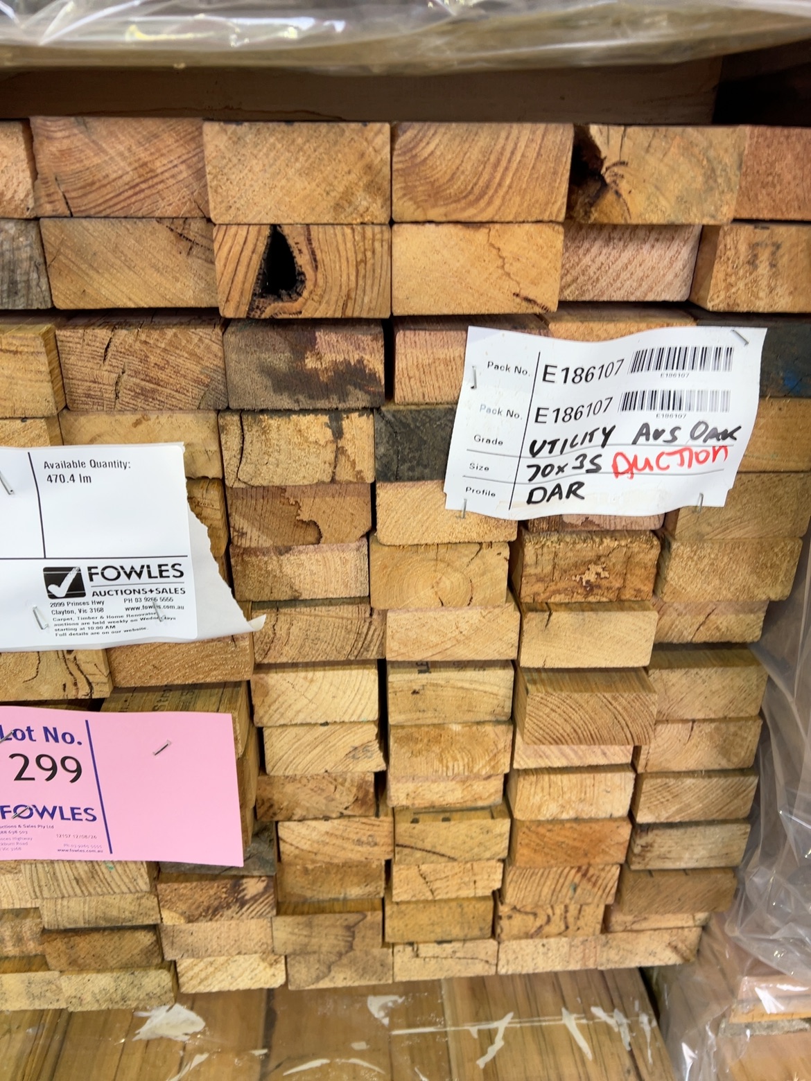 70X35 AUS OAK DAR UTE KD HARDWOOD 70X35 AUS OAK DAR UTE KD HARDWOOD