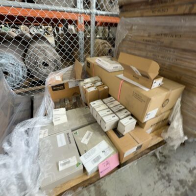 PALLET WITH ASSORTED BATHROOM AND COMMERCIAL PRODUCTS, INCLUDES YOKATO ROBE HOOKS, TRIGGER SPRAYS, BRACKETS AND 2 X COMMERCIAL FREESTANDING EYE WASH STAND EE180YE, SOLD AS IS PALLET WITH ASSORTED BATHROOM AND COMMERCIAL PRODUCTS, INCLUDES YOKATO ROBE HOOKS, TRIGGER SPRAYS, BRACKETS AND 2 X COMMERCIAL FREESTANDING EYE WASH STAND EE180YE, SOLD AS IS
