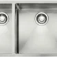 NEW FRANKE PZX260-SBL PLANAR SQUARE UNDERMOUNT SINK, 1 & 3/4 BOWL WITH FRANKE WASTES LEFT, RRP$999 094X1 NEW FRANKE PZX260-SBL PLANAR SQUARE UNDERMOUNT SINK, 1 & 3/4 BOWL WITH FRANKE WASTES LEFT, RRP$999 094X1