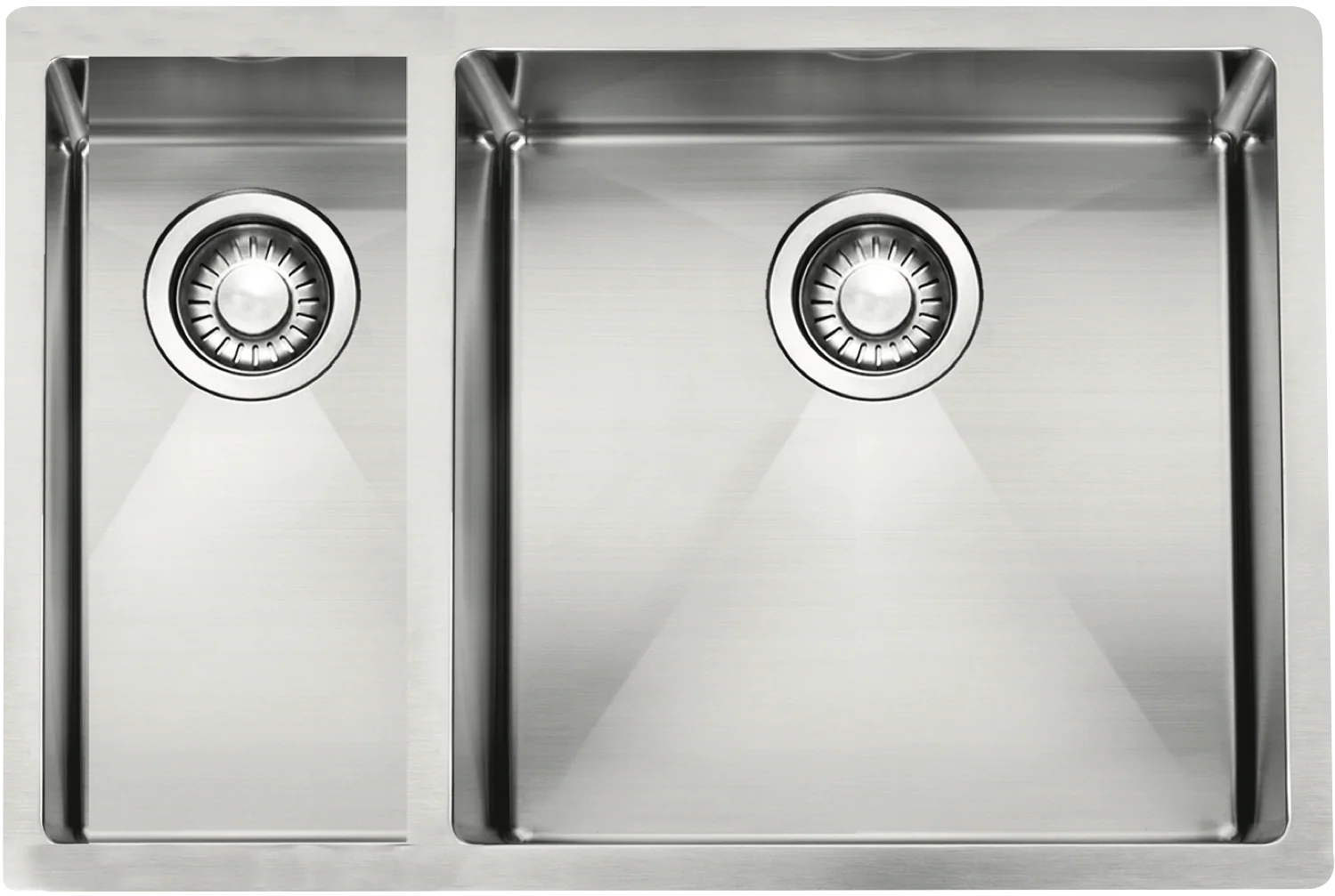 NEW FRANKE PZX260-SBL PLANAR SQUARE UNDERMOUNT SINK, 1 & 3/4 BOWL WITH FRANKE WASTES LEFT, RRP$999 094X1 NEW FRANKE PZX260-SBL PLANAR SQUARE UNDERMOUNT SINK, 1 & 3/4 BOWL WITH FRANKE WASTES LEFT, RRP$999 094X1