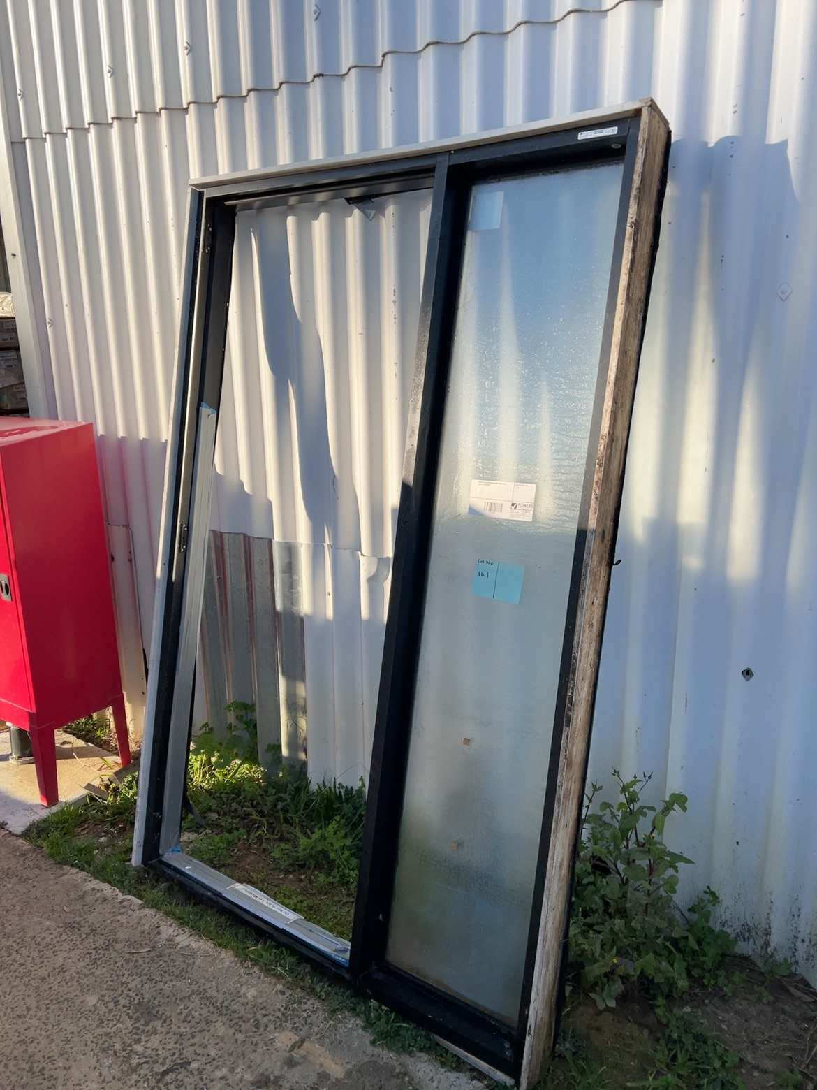 2420X1610 ALUMINIUM DOOR FRAME WITH GLAZED SIDELIGHT 2420X1610 ALUMINIUM DOOR FRAME WITH GLAZED SIDELIGHT
