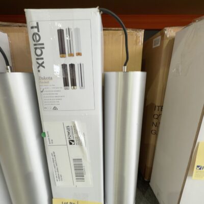 NEW (BOX OF 6QTY) DAKOTA PENDANT LIGHT, ALUMINIUM & MARBLE, DAKOTA PE AL/MB RRP$130 EACH