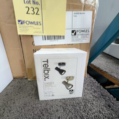 NEW (BOX OF 20 QTY) CURTIS 1 LIGHT SPOT LIGHT, BLACK, CURTIS SP1-BK