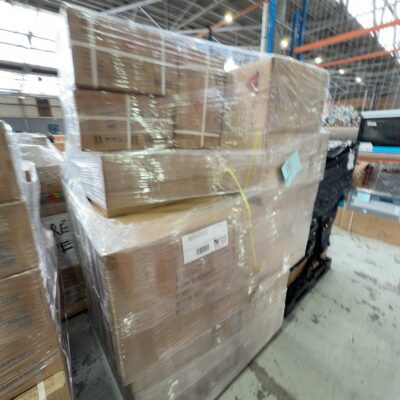 LARGE PALLET OF ASSORTED BATHROOM ACCESSORIES, BASINS, FLOOR WASTES, SHOWER MIXERS, POP UP WASTES, ETC LARGE PALLET OF ASSORTED BATHROOM ACCESSORIES, BASINS, FLOOR WASTES, SHOWER MIXERS, POP UP WASTES, ETC