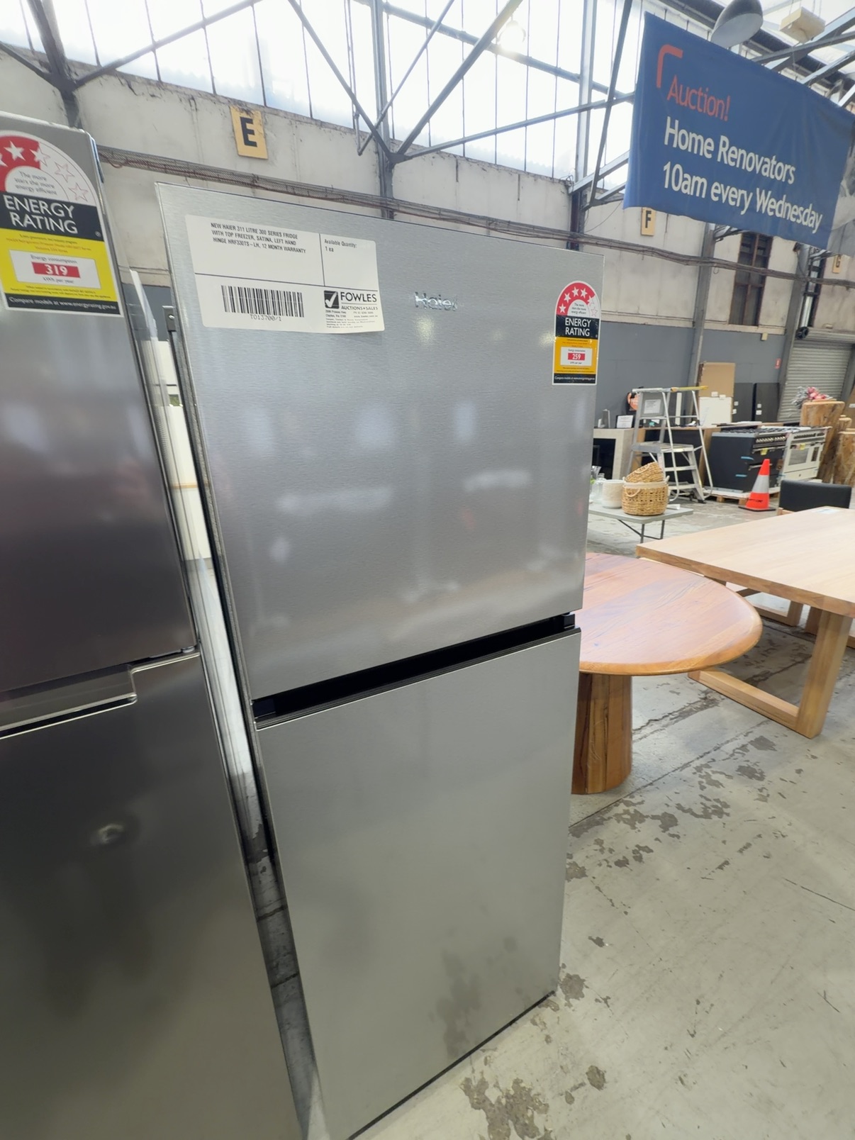 NEW HAIER 311 LITRE 300 SERIES FRIDGE WITH TOP FREEZER, SATINA, LEFT HAND HINGE HRF330TS-LH, 12 MONTH WARRANTY NEW HAIER 311 LITRE 300 SERIES FRIDGE WITH TOP FREEZER, SATINA, LEFT HAND HINGE HRF330TS-LH, 12 MONTH WARRANTY