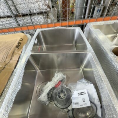 NEW FRANKE MYTHOS DOUBLE BOWL UNDERMOUNT SINK MYX120-34B, 122.0651.048 12 MONTH WARRANTY NEW FRANKE MYTHOS DOUBLE BOWL UNDERMOUNT SINK MYX120-34B, 122.0651.048 12 MONTH WARRANTY