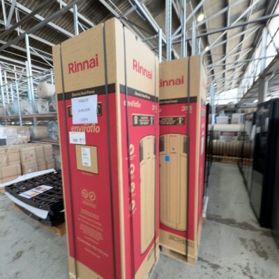 NEW RINNAI V2 315L ENVIROFLO HEAT PUMP HOT WATER SYSTEM EHPA315VMA, 12 MONTH WARRANTY RRP$3969 NEW RINNAI V2 315L ENVIROFLO HEAT PUMP HOT WATER SYSTEM EHPA315VMA, 12 MONTH WARRANTY RRP$3969