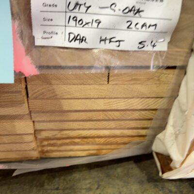 190X19 GLACIAL OAK LAM DAR UTE KD HARDWOOD-48/5.4