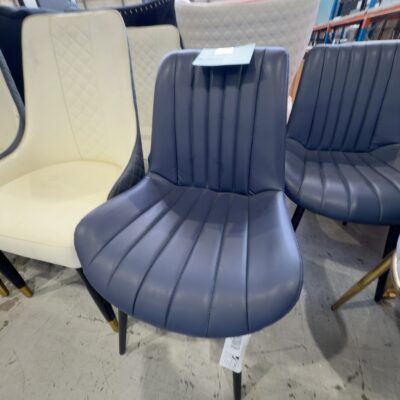 EX SHOWROOM - MUSTANG BLUE PU DINING CHAIR EX SHOWROOM - MUSTANG BLUE PU DINING CHAIR