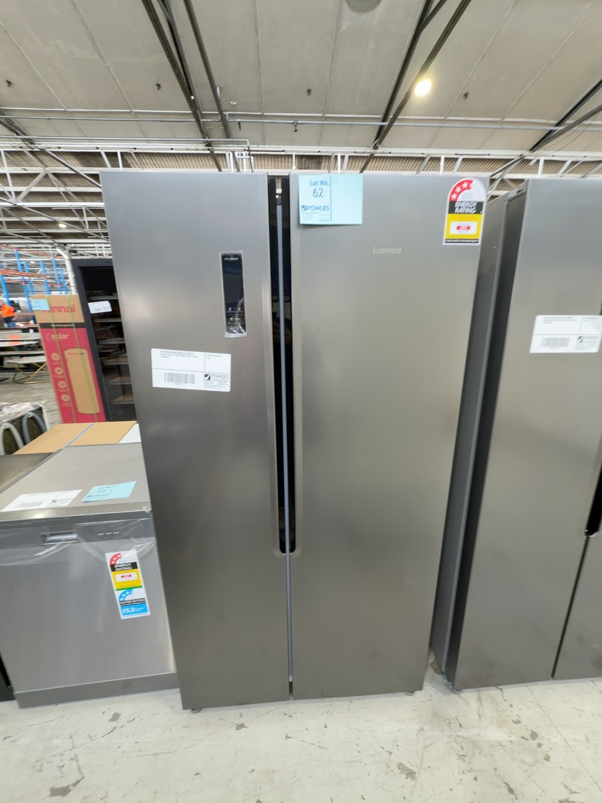 NEW DISCONTINUED MODEL, EUROMAID ESB563S SIDE BY SIDE FRIDGE, WITH 14 DAY WARRANTY NEW DISCONTINUED MODEL, EUROMAID ESB563S SIDE BY SIDE FRIDGE, WITH 14 DAY WARRANTY