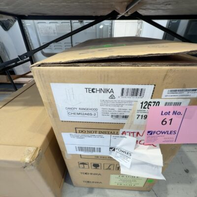 NEW TECHIKA CHEM52A6S 600MM CHIMNEY RANGEHOOD WITH EXTENDED FLUE KIT WITH 14 DAY WARRANTY NEW TECHIKA CHEM52A6S 600MM CHIMNEY RANGEHOOD WITH EXTENDED FLUE KIT WITH 14 DAY WARRANTY