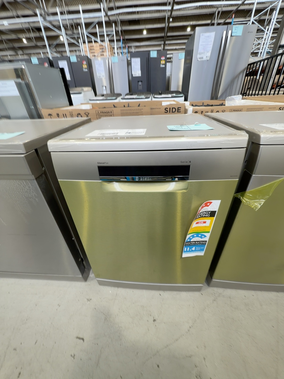 NEW DISCONTINUED MODEL BOSCH SERIES 6 DISHWASHER SMS6AI01A, S/STEEL WITH 14 DAY WARRANTY NEW DISCONTINUED MODEL BOSCH SERIES 6 DISHWASHER SMS6AI01A, S/STEEL WITH 14 DAY WARRANTY