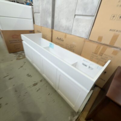 1500MM WHITE WALL HUNG VANITY CABINET ONLY, HAMPTON SQUARE DOORS, WH96-1500W 1500MM WHITE WALL HUNG VANITY CABINET ONLY, HAMPTON SQUARE DOORS, WH96-1500W