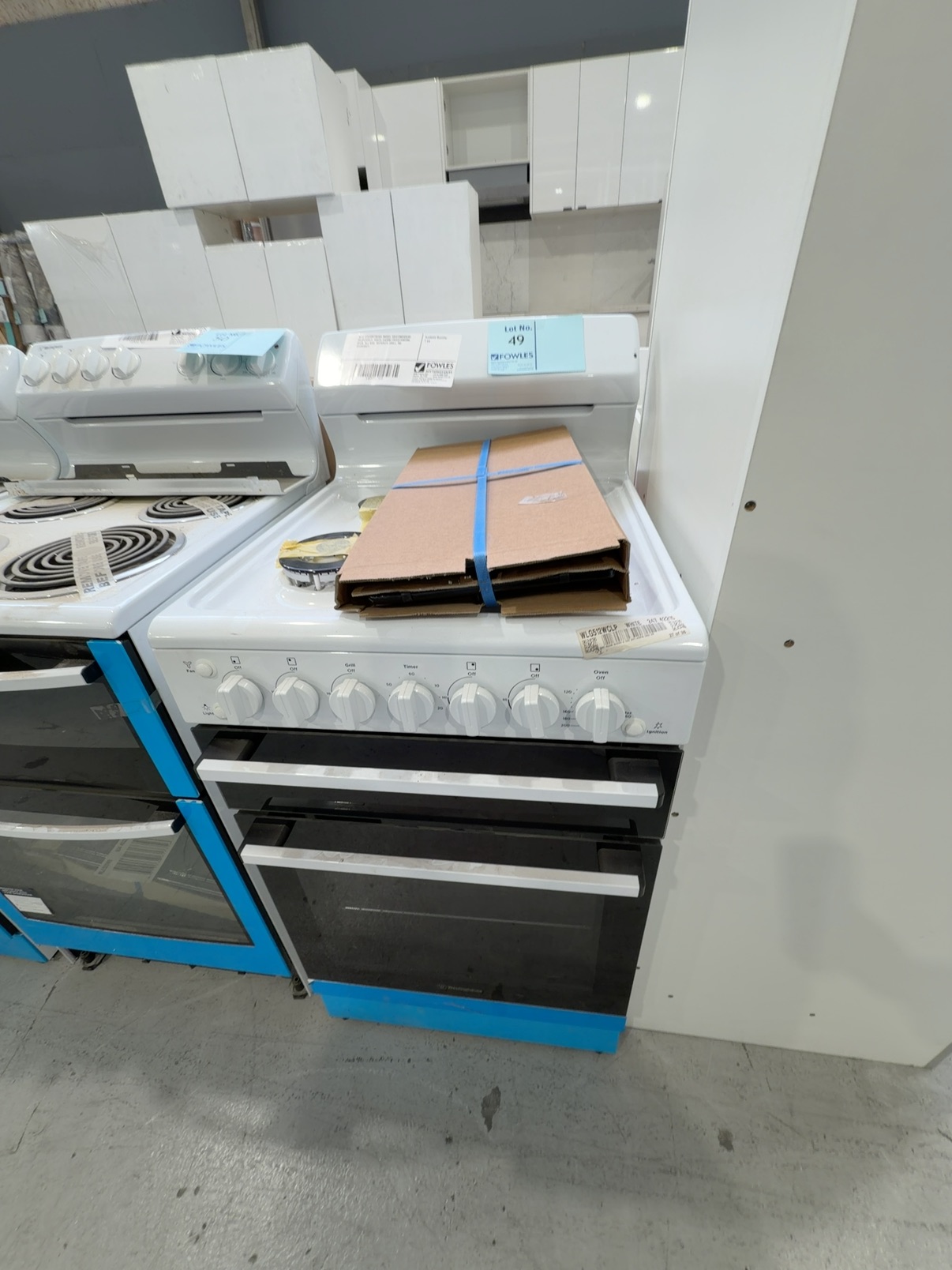 NEW DISCONTINUED MODEL WESTINGHOUSE WLG52WCLP, WHITE 540MM FREESTANDING OVEN, ALL GAS, SEPARATE GRILL, NO WARRANTY NEW DISCONTINUED MODEL WESTINGHOUSE WLG52WCLP, WHITE 540MM FREESTANDING OVEN, ALL GAS, SEPARATE GRILL, NO WARRANTY