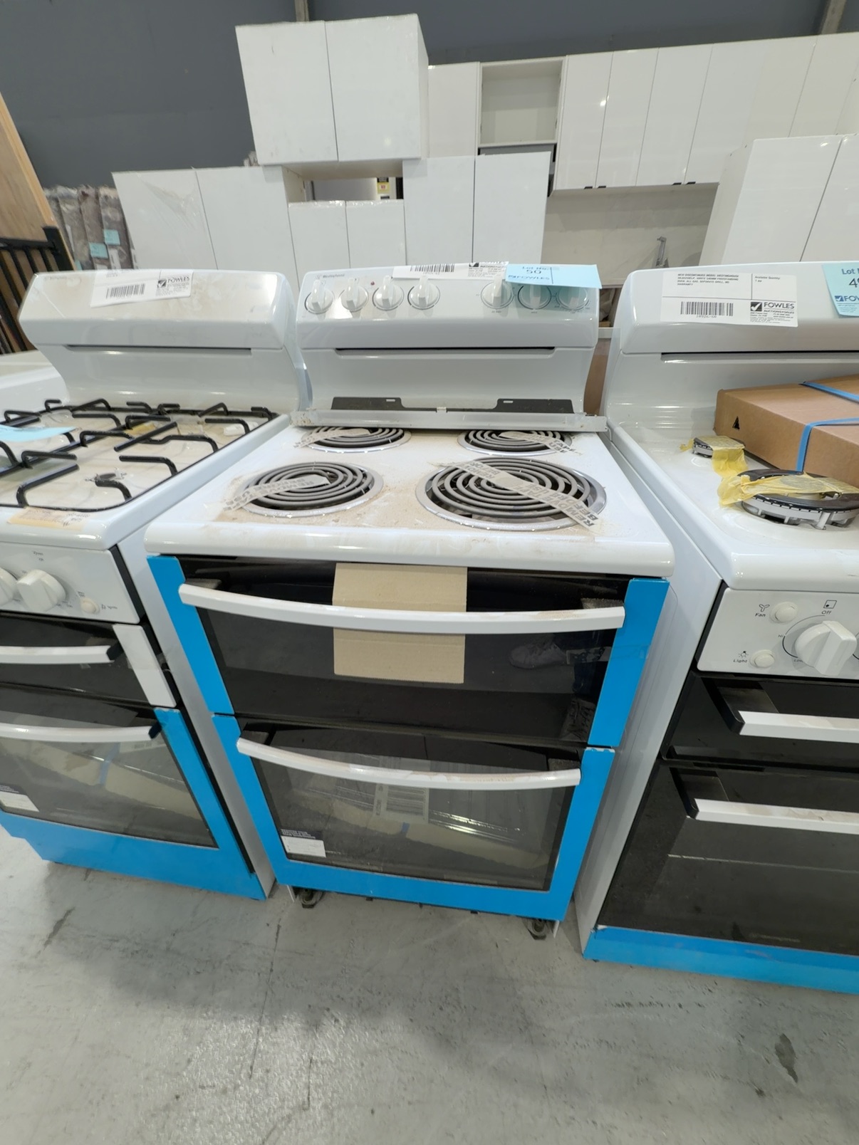 NEW DISCONTINUED MODEL WESTINGHOUSE WLE525WB WHITE 540MM FREESTANDING OVEN, ALL ELECTRIC, COIL COOKTOP, SEPARATE GRILL, NO WARRANTY NEW DISCONTINUED MODEL WESTINGHOUSE WLE525WB WHITE 540MM FREESTANDING OVEN, ALL ELECTRIC, COIL COOKTOP, SEPARATE GRILL, NO WARRANTY