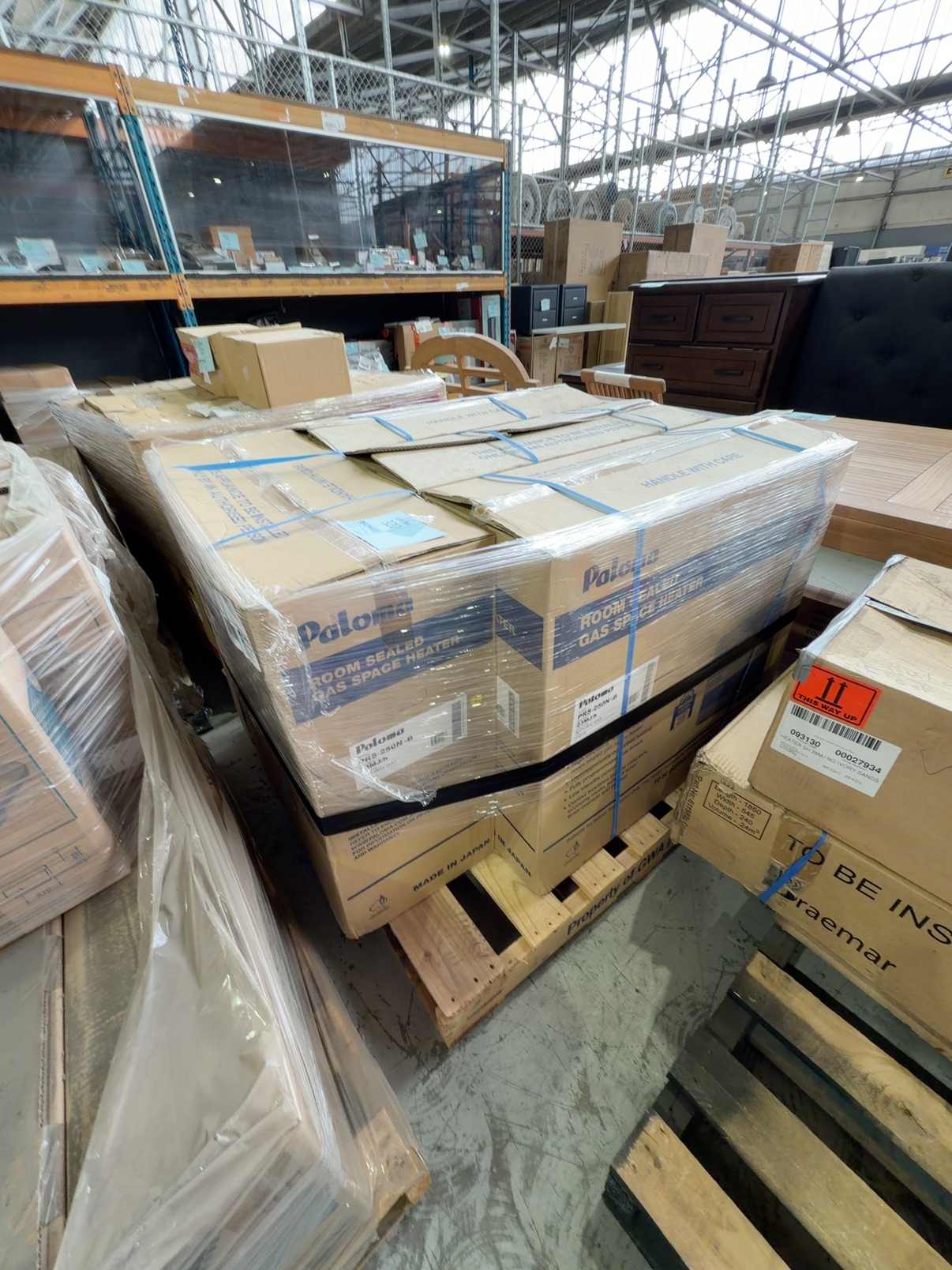 PALLET OF PALOMA SPACE HEATERS SOLD AS IS NO WARRANTY PALLET OF PALOMA SPACE HEATERS SOLD AS IS NO WARRANTY