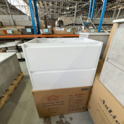 NEW 750MM MATTE WHITE WALL HUNG VANITY CABINET ONLY - YOKO NEW 750MM MATTE WHITE WALL HUNG VANITY CABINET ONLY - YOKO