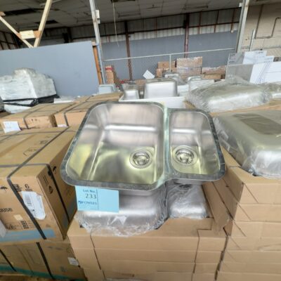 NEW FRANKE ZTX150U-06E REVERSIBLE UNDERMOUNT SINK 1 & 1/4 BOWL WITH FRANKE WASTES 048 X 2 & 394 X 2 NEW FRANKE ZTX150U-06E REVERSIBLE UNDERMOUNT SINK 1 & 1/4 BOWL WITH FRANKE WASTES 048 X 2 & 394 X 2