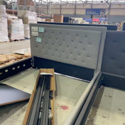 NEW LIMA GREY KING SIZE GAS LIFT BEDFRAME NEW LIMA GREY KING SIZE GAS LIFT BEDFRAME