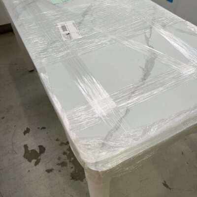 LUCAS/BOSTON 1600MM OUTDOOR TABLE WITH WHITE MARBLE LOOK TOP LUCAS/BOSTON 1600MM OUTDOOR TABLE WITH WHITE MARBLE LOOK TOP