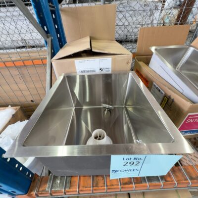 NEW SINGLE BOWL SINK A01-R12 405MM X 455MM S/STEEL NEW SINGLE BOWL SINK A01-R12 405MM X 455MM S/STEEL
