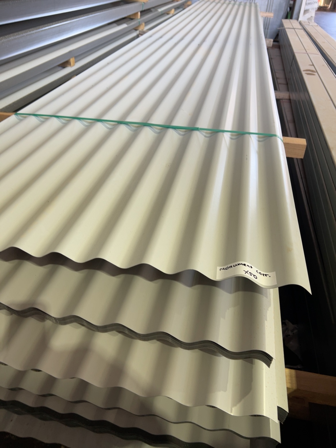 MONUMENT CORRUGATED METAL ROOFING SHEETS (.042 BMT, 762MM COVER)- 50 SHEETS X 6.0 LONG MONUMENT CORRUGATED METAL ROOFING SHEETS (.042 BMT, 762MM COVER)- 50 SHEETS X 6.0 LONG