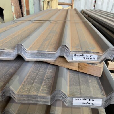 BASALT TRIMDEK METAL ROOFING SHEETS (.042 BMT, 762MM COVER)- 50 SHEETS X 4.2 LONG BASALT TRIMDEK METAL ROOFING SHEETS (.042 BMT, 762MM COVER)- 50 SHEETS X 4.2 LONG