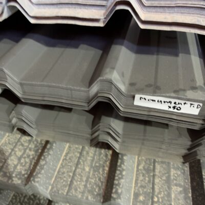 MONUMENT TRIMDEK METAL ROOFING SHEETS (.042 BMT, 762MM COVER)- 50 SHEETS X 6.0 LONG MONUMENT TRIMDEK METAL ROOFING SHEETS (.042 BMT, 762MM COVER)- 50 SHEETS X 6.0 LONG