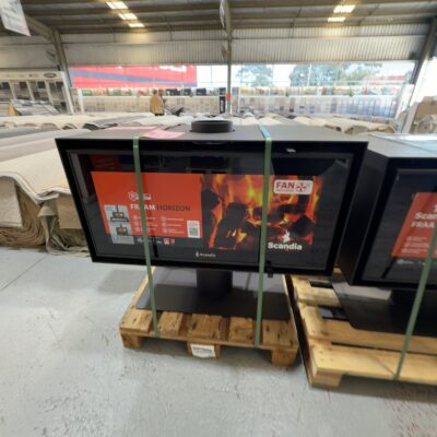 EX DISPLAY SCANDIA FRAAM HORIZON WOOD HEATER WITH PEDESTAL, 3 SPEED FAN, HEATS UP TO 300M2, LARGE LANDSCAPE GLASS DOOR SG0011-25-0348 RRP$2799 3 MONTHS WARRANTY EX DISPLAY SCANDIA FRAAM HORIZON WOOD HEATER WITH PEDESTAL, 3 SPEED FAN, HEATS UP TO 300M2, LARGE LANDSCAPE GLASS DOOR SG0011-25-0348 RRP$2799 3 MONTHS WARRANTY