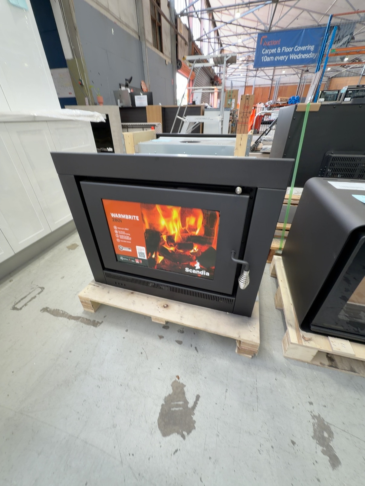 EX DISPLAY SCANDIA WARMBRITE 280i WOOD HEATER, HEATS UP TO 280M2 WITH 3 SPEED FAN, CAN BE INBUILT OR INSTALLED INTO EXISTING FIREPLACES, RRP$1799 SCWB280I-26-0138 3 MONTHS WARRANTY EX DISPLAY SCANDIA WARMBRITE 280i WOOD HEATER, HEATS UP TO 280M2 WITH 3 SPEED FAN, CAN BE INBUILT OR INSTALLED INTO EXISTING FIREPLACES, RRP$1799 SCWB280I-26-0138 3 MONTHS WARRANTY