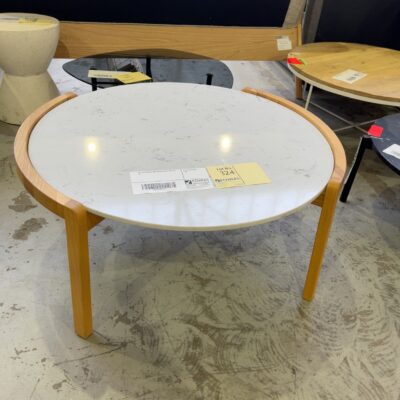 EX HIRE STONE & OAK COFFEE TABLE SOLD AS IS