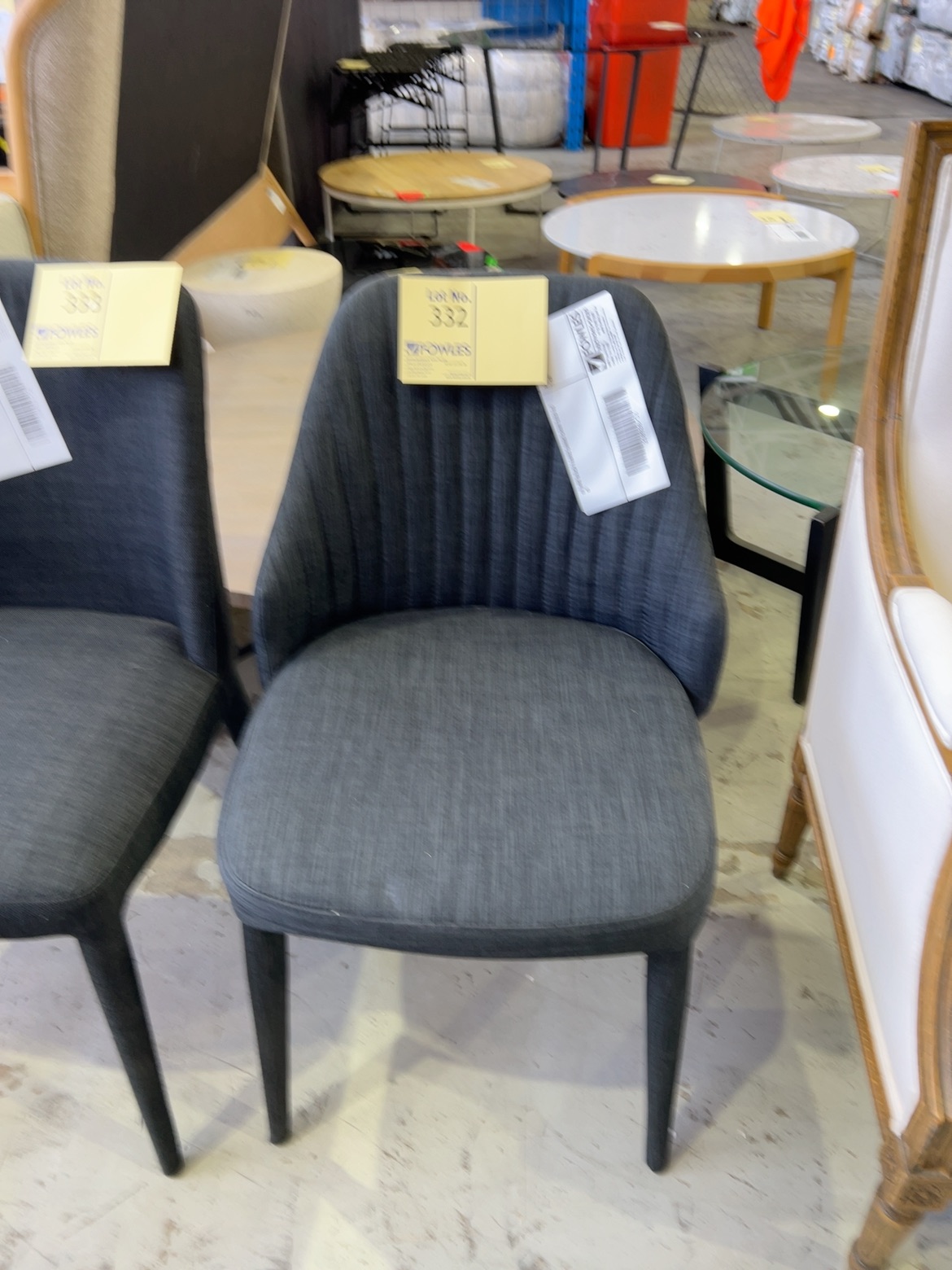 EX HIRE BLACK FABRIC DINING CHAIR SOLD AS IS EX HIRE BLACK FABRIC DINING CHAIR SOLD AS IS