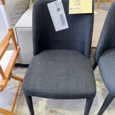 EX HIRE BLACK FABRIC DINING CHAIR SOLD AS IS EX HIRE BLACK FABRIC DINING CHAIR SOLD AS IS