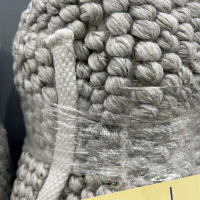 NEW KOO WOOL PEBBLE RUG, 160 X 230CM, GREY RRP$499 NEW KOO WOOL PEBBLE RUG, 160 X 230CM, GREY RRP$499