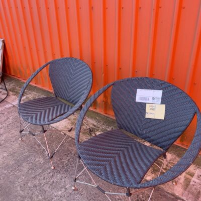EX STAGING - WOVEN OUTDOOR CHAIR, SOLD AS IS EX STAGING - WOVEN OUTDOOR CHAIR, SOLD AS IS