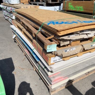 3 PALLETS OF ASST'D DAMAGED CEMENT SHEET PRODUCTS SOLD AS 1 LOT