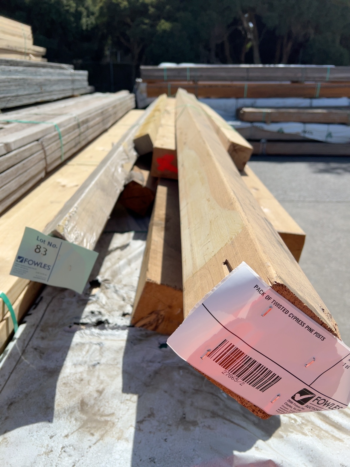 PACK OF TWISTED CYPRESS PINE POSTS PACK OF TWISTED CYPRESS PINE POSTS