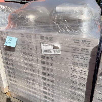 PALLET WITH QTY 56, NEW S/STEEL LAUNDRY SINK CAL-TM3-45SSP, SOLD AS IS