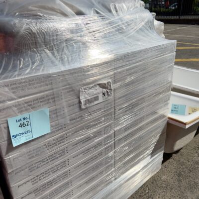 PALLET WITH QTY 56, NEW S/STEEL LAUNDRY SINK CAL-TM3-45SSP, SOLD AS IS PALLET WITH QTY 56, NEW S/STEEL LAUNDRY SINK CAL-TM3-45SSP, SOLD AS IS