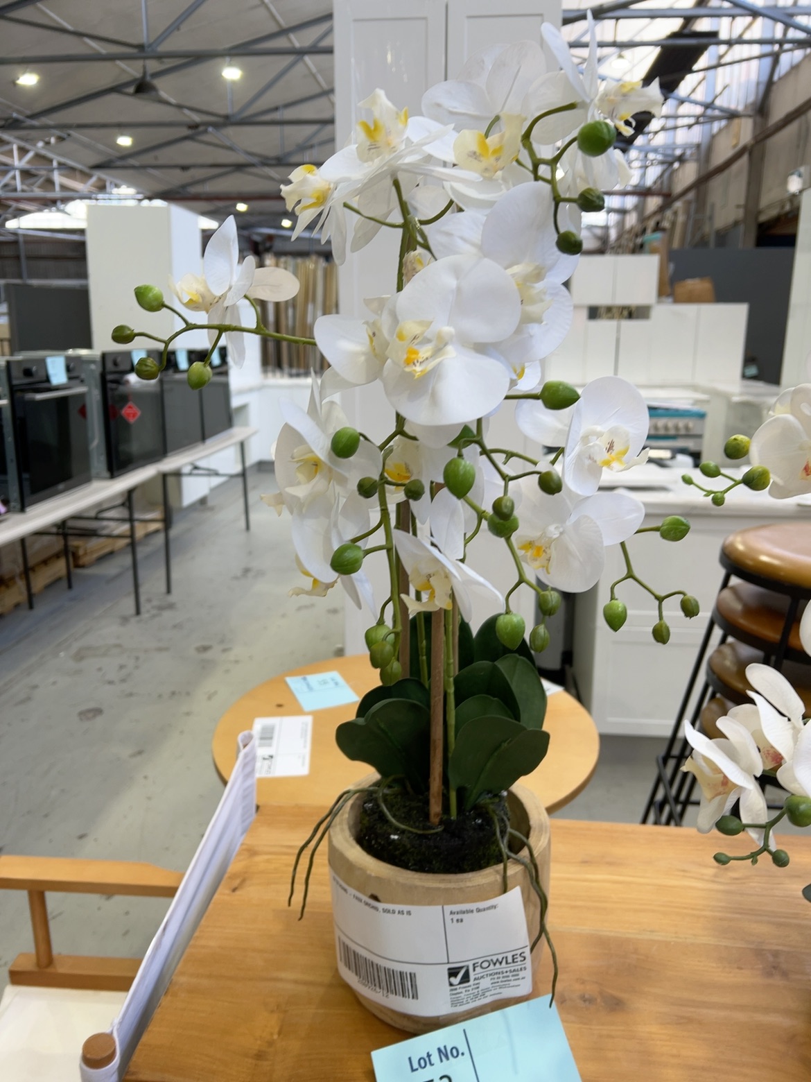 EX STAGING - FAUX ORCHID, SOLD AS IS EX STAGING - FAUX ORCHID, SOLD AS IS