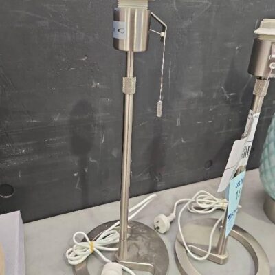 EX STAGING - CHROME LAMP BASE, SOLD AS IS EX STAGING - CHROME LAMP BASE, SOLD AS IS