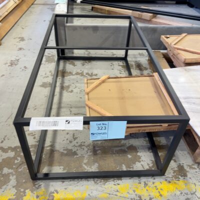 NEW BLACK METAL COFFEE TABLE FRAME ONLY (NO TOPS) SOLD AS IS NEW BLACK METAL COFFEE TABLE FRAME ONLY (NO TOPS) SOLD AS IS