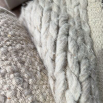 EX STAGING - WOOL RUG, SOLD AS IS