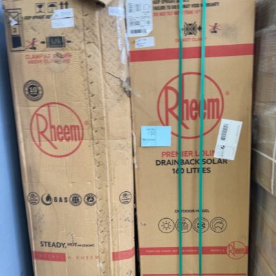 PALLET OF 2 X RHEEM HOT WATER TANKS, SOLD AS IS NO WARRANTY
