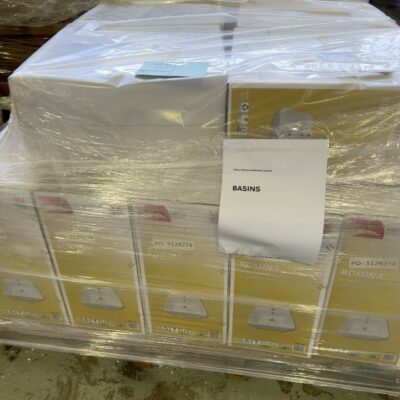 PALLET WITH QTY 16 OF ROMINA INSET VANITY BOWL, SOLD AS IS