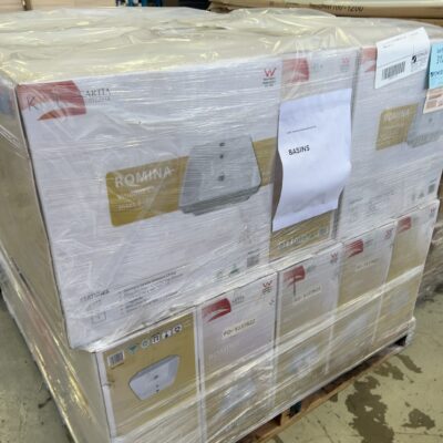 PALLET WITH QTY 24 OF ROMINA INSET VANITY BOWL, SOLD AS IS PALLET WITH QTY 24 OF ROMINA INSET VANITY BOWL, SOLD AS IS