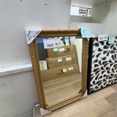 NEW GOLD ORNATED FRAMED MIRROR, 75CM X 106CM NEW GOLD ORNATED FRAMED MIRROR, 75CM X 106CM