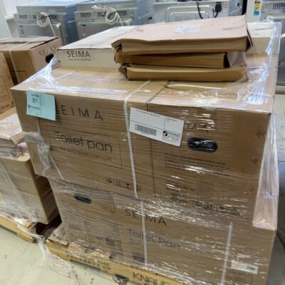 PALLET OF SEIMA TOILET PANS, SOLD AS IS