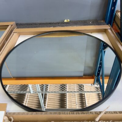 NEW LED ROUND 800MM MIRROR, MATTE BLACK FRAME, TOUCH SENSOR, ADJUSTABLE LIGHT TEMPERATURE, CR80MB