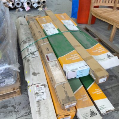 PALLET OF ASSORTED CLOTHESLINES, SOLD AS IS